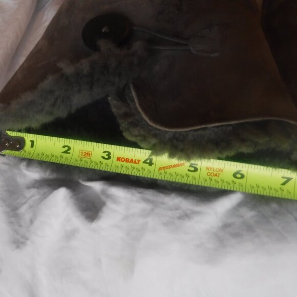 Ugg Boots Gray Womens Size 7 Black Side Buttons pre Owned - Picture 3 of 9